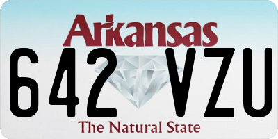 AR license plate 642VZU