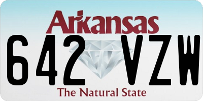 AR license plate 642VZW
