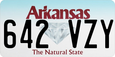 AR license plate 642VZY