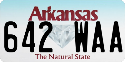 AR license plate 642WAA