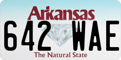 AR license plate 642WAE