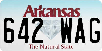 AR license plate 642WAG