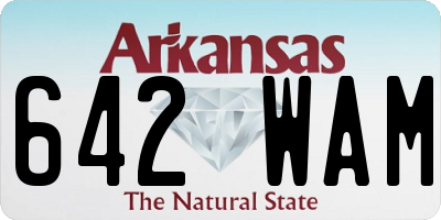 AR license plate 642WAM