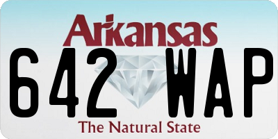 AR license plate 642WAP