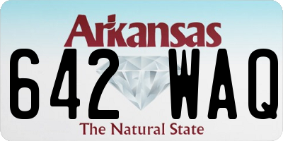 AR license plate 642WAQ