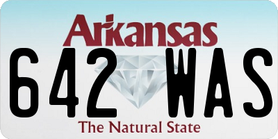 AR license plate 642WAS