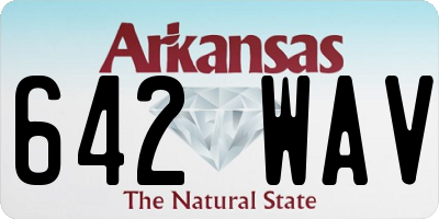 AR license plate 642WAV