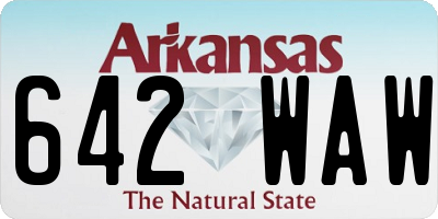 AR license plate 642WAW