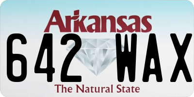 AR license plate 642WAX