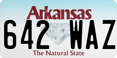 AR license plate 642WAZ