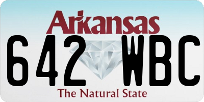 AR license plate 642WBC