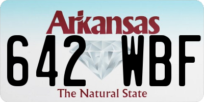 AR license plate 642WBF