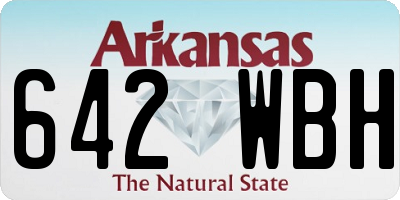 AR license plate 642WBH