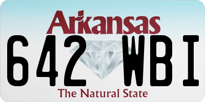 AR license plate 642WBI