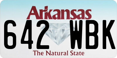 AR license plate 642WBK