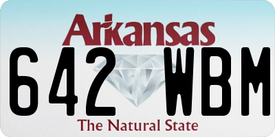 AR license plate 642WBM