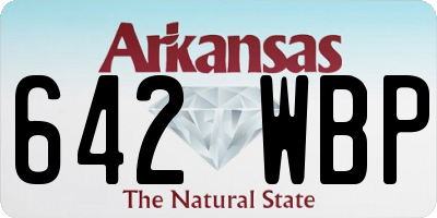 AR license plate 642WBP