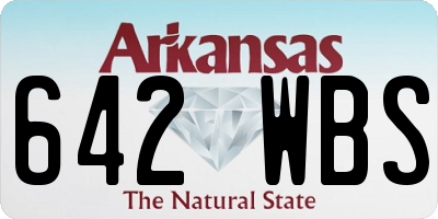 AR license plate 642WBS
