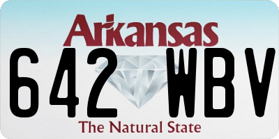 AR license plate 642WBV