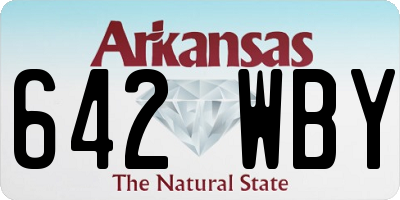 AR license plate 642WBY