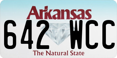 AR license plate 642WCC