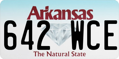 AR license plate 642WCE