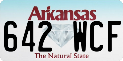 AR license plate 642WCF