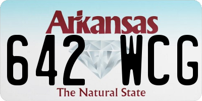 AR license plate 642WCG