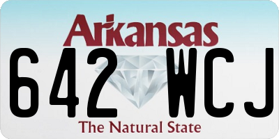 AR license plate 642WCJ