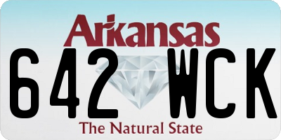 AR license plate 642WCK