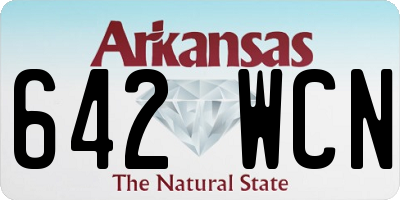AR license plate 642WCN