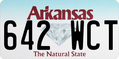AR license plate 642WCT