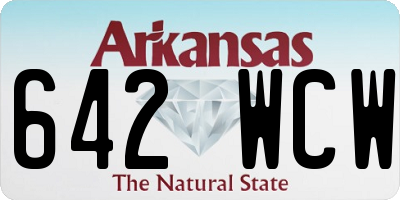 AR license plate 642WCW