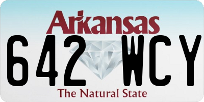 AR license plate 642WCY