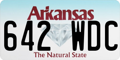 AR license plate 642WDC