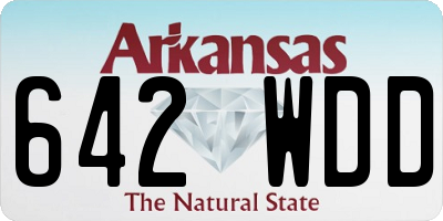 AR license plate 642WDD