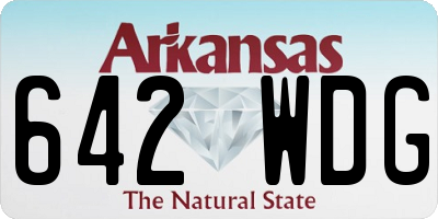 AR license plate 642WDG