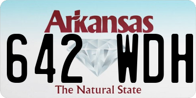 AR license plate 642WDH