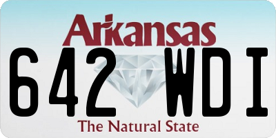 AR license plate 642WDI