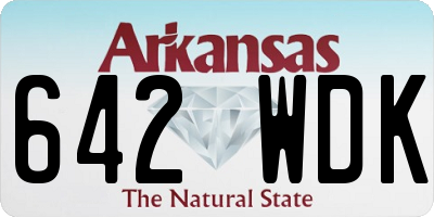 AR license plate 642WDK