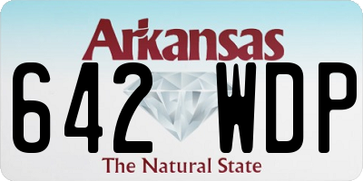 AR license plate 642WDP