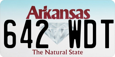 AR license plate 642WDT