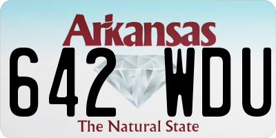 AR license plate 642WDU