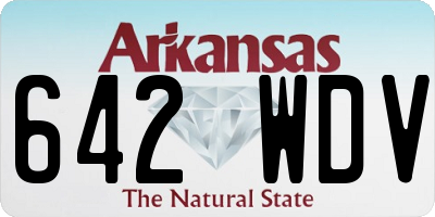 AR license plate 642WDV
