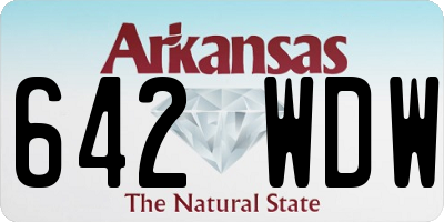AR license plate 642WDW