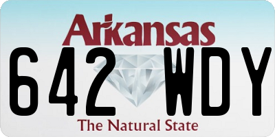 AR license plate 642WDY