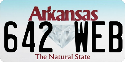 AR license plate 642WEB
