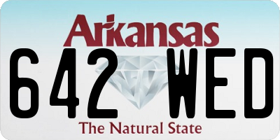 AR license plate 642WED