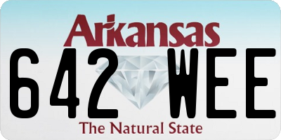 AR license plate 642WEE