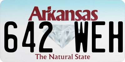 AR license plate 642WEH
